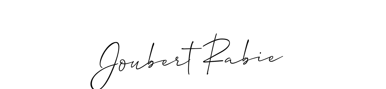 Also we have Joubert Rabie name is the best signature style. Create professional handwritten signature collection using Allison_Script autograph style. Joubert Rabie signature style 2 images and pictures png