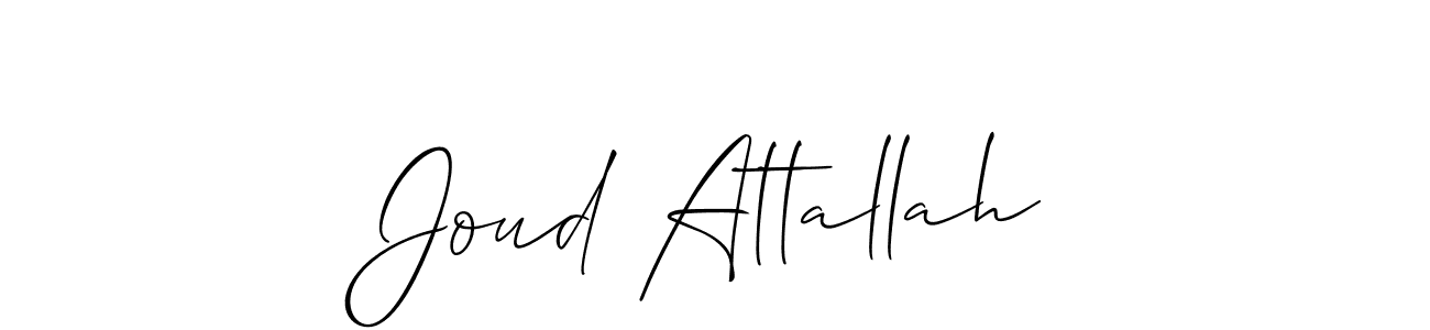 Best and Professional Signature Style for Joud Attallah. Allison_Script Best Signature Style Collection. Joud Attallah signature style 2 images and pictures png