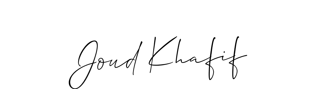 Create a beautiful signature design for name Joud Khafif. With this signature (Allison_Script) fonts, you can make a handwritten signature for free. Joud Khafif signature style 2 images and pictures png