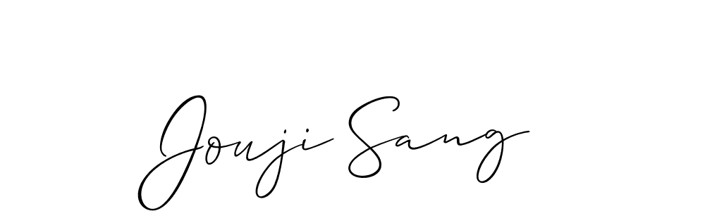 if you are searching for the best signature style for your name Jouji Sang. so please give up your signature search. here we have designed multiple signature styles  using Allison_Script. Jouji Sang signature style 2 images and pictures png