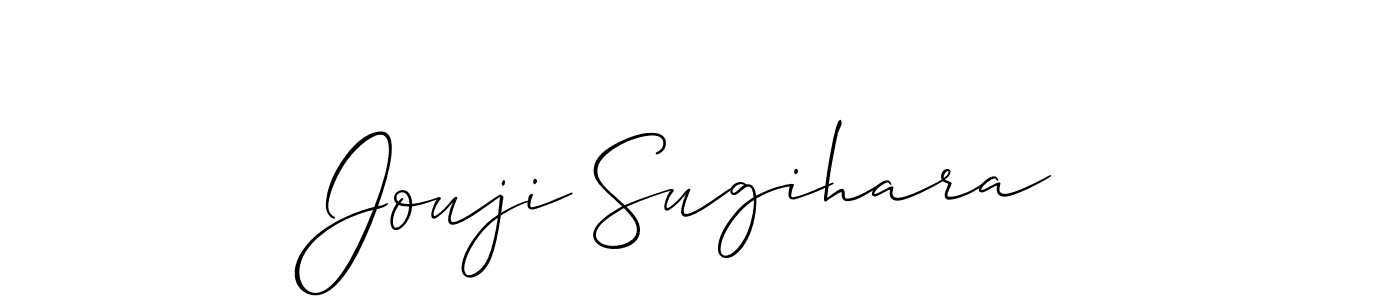 Design your own signature with our free online signature maker. With this signature software, you can create a handwritten (Allison_Script) signature for name Jouji Sugihara. Jouji Sugihara signature style 2 images and pictures png