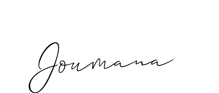 Also You can easily find your signature by using the search form. We will create Joumana name handwritten signature images for you free of cost using Allison_Script sign style. Joumana signature style 2 images and pictures png