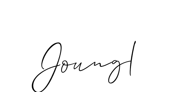 Similarly Allison_Script is the best handwritten signature design. Signature creator online .You can use it as an online autograph creator for name Joungl. Joungl signature style 2 images and pictures png