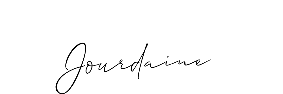 How to make Jourdaine name signature. Use Allison_Script style for creating short signs online. This is the latest handwritten sign. Jourdaine signature style 2 images and pictures png