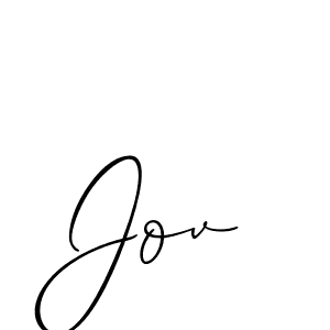 You should practise on your own different ways (Allison_Script) to write your name (Jov) in signature. don't let someone else do it for you. Jov signature style 2 images and pictures png
