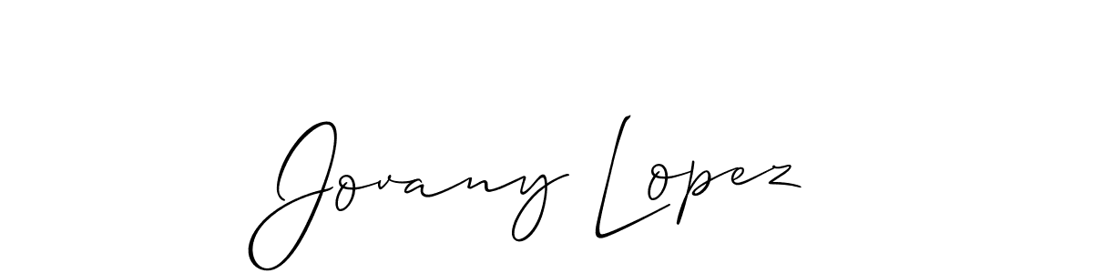 Also we have Jovany Lopez name is the best signature style. Create professional handwritten signature collection using Allison_Script autograph style. Jovany Lopez signature style 2 images and pictures png