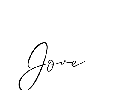 Design your own signature with our free online signature maker. With this signature software, you can create a handwritten (Allison_Script) signature for name Jove. Jove signature style 2 images and pictures png