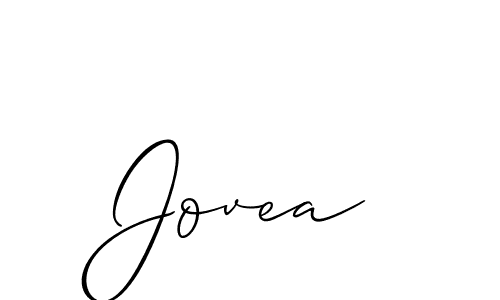 Design your own signature with our free online signature maker. With this signature software, you can create a handwritten (Allison_Script) signature for name Jovea. Jovea signature style 2 images and pictures png