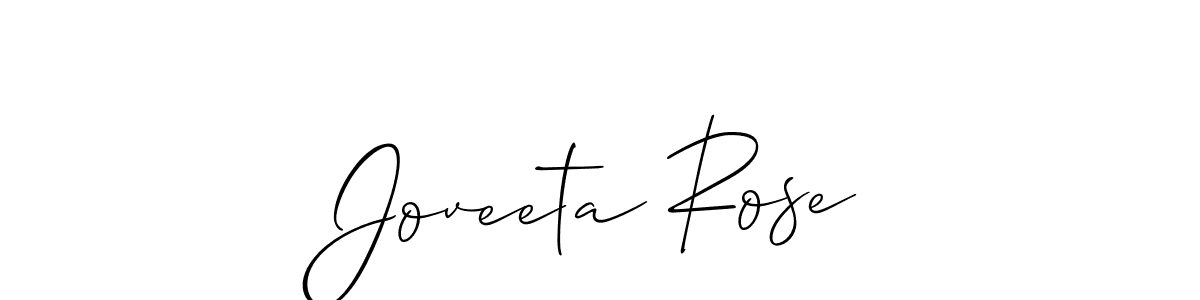 You can use this online signature creator to create a handwritten signature for the name Joveeta Rose. This is the best online autograph maker. Joveeta Rose signature style 2 images and pictures png