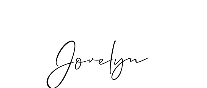 Also You can easily find your signature by using the search form. We will create Jovelyn name handwritten signature images for you free of cost using Allison_Script sign style. Jovelyn signature style 2 images and pictures png