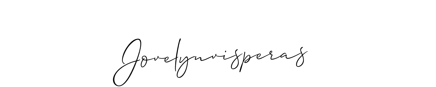 Also You can easily find your signature by using the search form. We will create Jovelynvisperas name handwritten signature images for you free of cost using Allison_Script sign style. Jovelynvisperas signature style 2 images and pictures png
