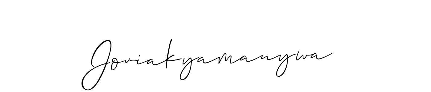 You should practise on your own different ways (Allison_Script) to write your name (Joviakyamanywa) in signature. don't let someone else do it for you. Joviakyamanywa signature style 2 images and pictures png