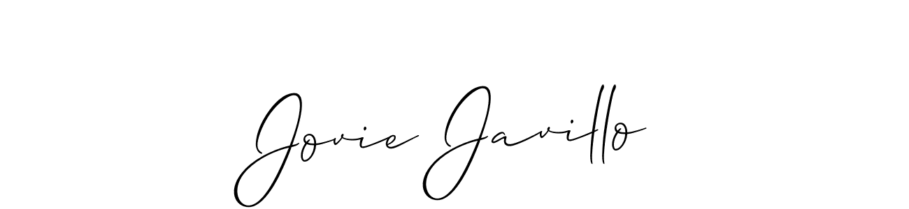 Also You can easily find your signature by using the search form. We will create Jovie Javillo name handwritten signature images for you free of cost using Allison_Script sign style. Jovie Javillo signature style 2 images and pictures png