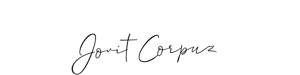 Make a beautiful signature design for name Jovit Corpuz. Use this online signature maker to create a handwritten signature for free. Jovit Corpuz signature style 2 images and pictures png