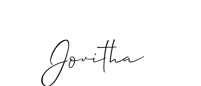 Make a beautiful signature design for name Jovitha. Use this online signature maker to create a handwritten signature for free. Jovitha signature style 2 images and pictures png