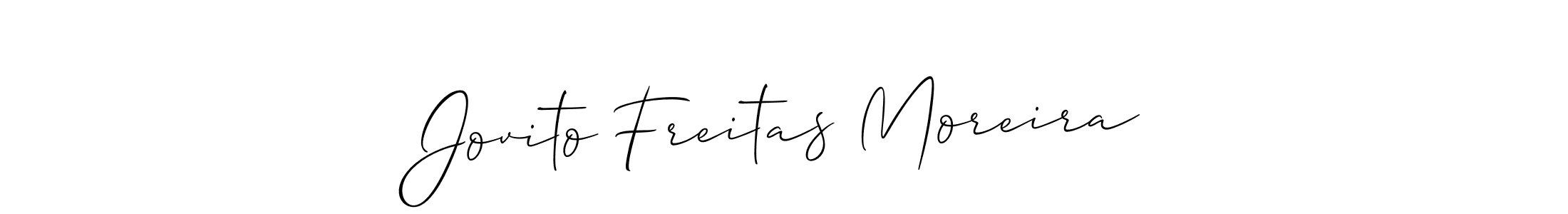 This is the best signature style for the Jovito Freitas Moreira name. Also you like these signature font (Allison_Script). Mix name signature. Jovito Freitas Moreira signature style 2 images and pictures png