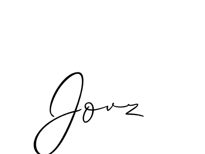 if you are searching for the best signature style for your name Jovz. so please give up your signature search. here we have designed multiple signature styles  using Allison_Script. Jovz signature style 2 images and pictures png