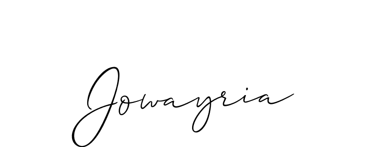 Make a beautiful signature design for name Jowayria. Use this online signature maker to create a handwritten signature for free. Jowayria signature style 2 images and pictures png