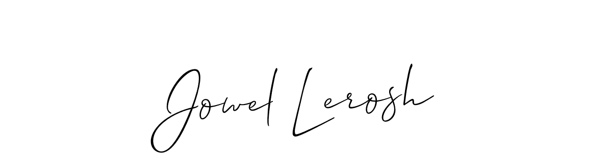 Best and Professional Signature Style for Jowel Lerosh. Allison_Script Best Signature Style Collection. Jowel Lerosh signature style 2 images and pictures png