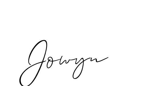 Allison_Script is a professional signature style that is perfect for those who want to add a touch of class to their signature. It is also a great choice for those who want to make their signature more unique. Get Jowyn name to fancy signature for free. Jowyn signature style 2 images and pictures png