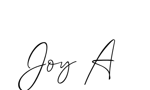 Also You can easily find your signature by using the search form. We will create Joy A name handwritten signature images for you free of cost using Allison_Script sign style. Joy A signature style 2 images and pictures png