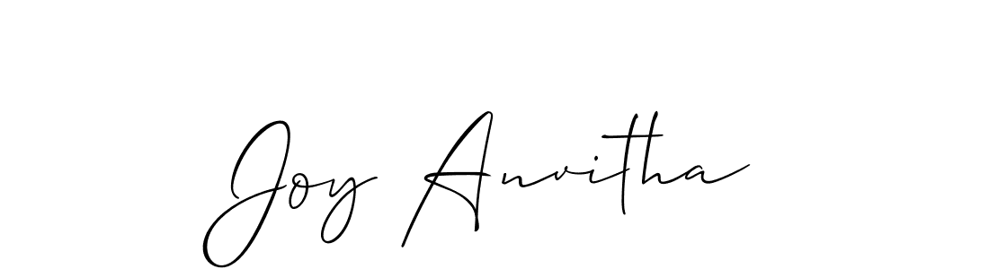 if you are searching for the best signature style for your name Joy Anvitha. so please give up your signature search. here we have designed multiple signature styles  using Allison_Script. Joy Anvitha signature style 2 images and pictures png