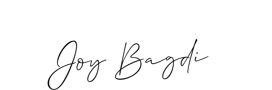 Make a beautiful signature design for name Joy Bagdi. With this signature (Allison_Script) style, you can create a handwritten signature for free. Joy Bagdi signature style 2 images and pictures png