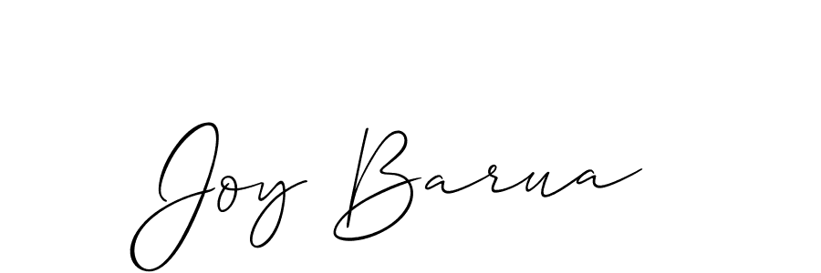 Use a signature maker to create a handwritten signature online. With this signature software, you can design (Allison_Script) your own signature for name Joy Barua. Joy Barua signature style 2 images and pictures png