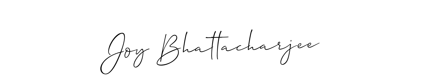 Make a beautiful signature design for name Joy Bhattacharjee. With this signature (Allison_Script) style, you can create a handwritten signature for free. Joy Bhattacharjee signature style 2 images and pictures png
