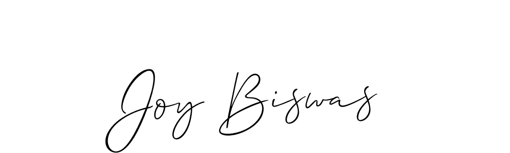 It looks lik you need a new signature style for name Joy Biswas. Design unique handwritten (Allison_Script) signature with our free signature maker in just a few clicks. Joy Biswas signature style 2 images and pictures png