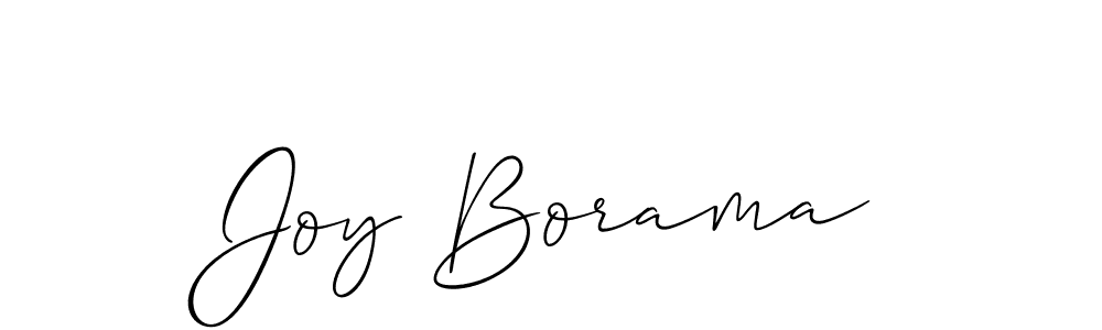 Joy Borama stylish signature style. Best Handwritten Sign (Allison_Script) for my name. Handwritten Signature Collection Ideas for my name Joy Borama. Joy Borama signature style 2 images and pictures png