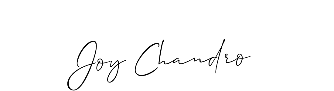 Create a beautiful signature design for name Joy Chandro. With this signature (Allison_Script) fonts, you can make a handwritten signature for free. Joy Chandro signature style 2 images and pictures png