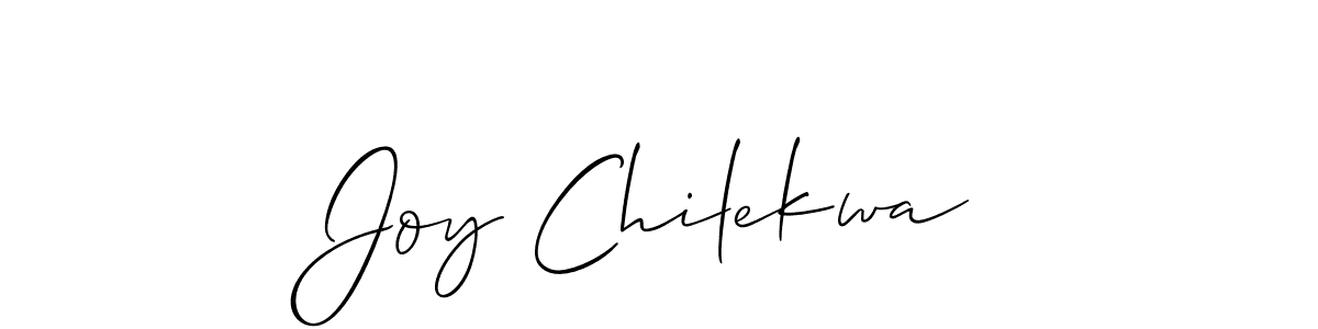 Create a beautiful signature design for name Joy Chilekwa. With this signature (Allison_Script) fonts, you can make a handwritten signature for free. Joy Chilekwa signature style 2 images and pictures png