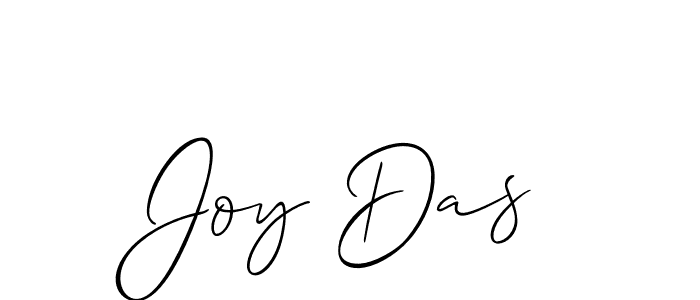 Use a signature maker to create a handwritten signature online. With this signature software, you can design (Allison_Script) your own signature for name Joy Das. Joy Das signature style 2 images and pictures png