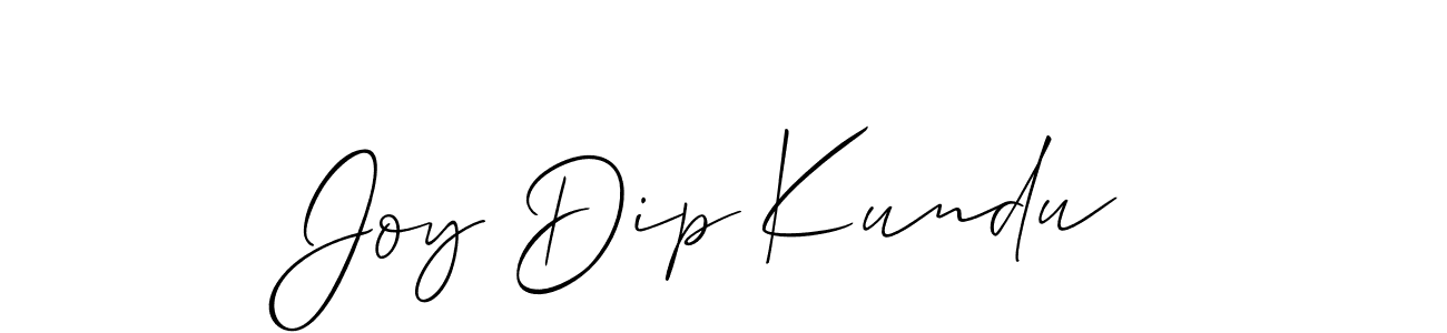 Allison_Script is a professional signature style that is perfect for those who want to add a touch of class to their signature. It is also a great choice for those who want to make their signature more unique. Get Joy Dip Kundu name to fancy signature for free. Joy Dip Kundu signature style 2 images and pictures png