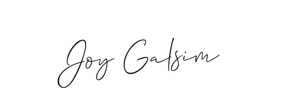 Once you've used our free online signature maker to create your best signature Allison_Script style, it's time to enjoy all of the benefits that Joy Galsim name signing documents. Joy Galsim signature style 2 images and pictures png