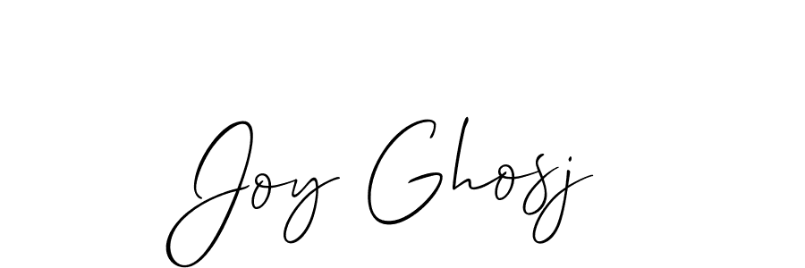 Design your own signature with our free online signature maker. With this signature software, you can create a handwritten (Allison_Script) signature for name Joy Ghosj. Joy Ghosj signature style 2 images and pictures png