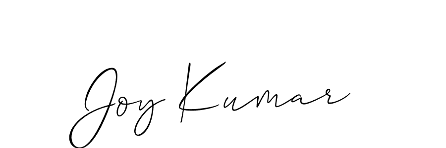 The best way (Allison_Script) to make a short signature is to pick only two or three words in your name. The name Joy Kumar include a total of six letters. For converting this name. Joy Kumar signature style 2 images and pictures png