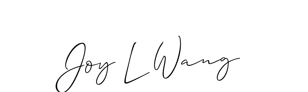 Best and Professional Signature Style for Joy L Wang. Allison_Script Best Signature Style Collection. Joy L Wang signature style 2 images and pictures png