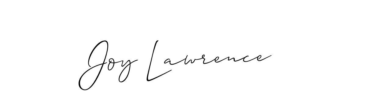 Use a signature maker to create a handwritten signature online. With this signature software, you can design (Allison_Script) your own signature for name Joy Lawrence. Joy Lawrence signature style 2 images and pictures png