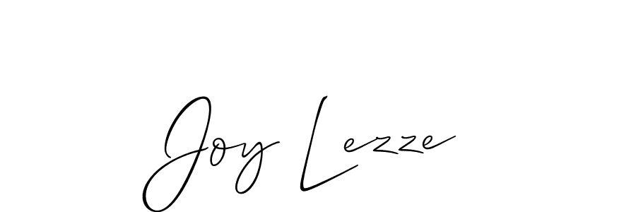 How to make Joy Lezze name signature. Use Allison_Script style for creating short signs online. This is the latest handwritten sign. Joy Lezze signature style 2 images and pictures png
