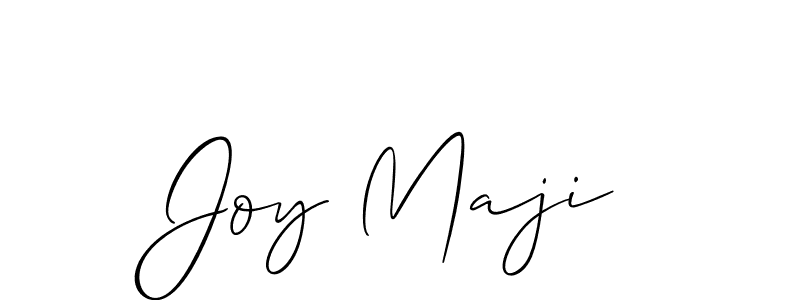 How to make Joy Maji signature? Allison_Script is a professional autograph style. Create handwritten signature for Joy Maji name. Joy Maji signature style 2 images and pictures png