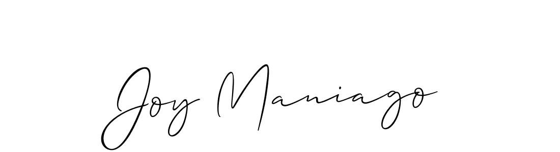 Check out images of Autograph of Joy Maniago name. Actor Joy Maniago Signature Style. Allison_Script is a professional sign style online. Joy Maniago signature style 2 images and pictures png