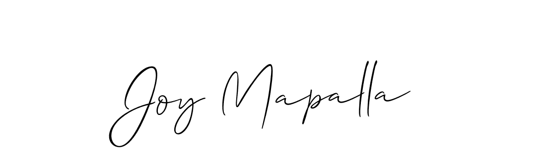 Design your own signature with our free online signature maker. With this signature software, you can create a handwritten (Allison_Script) signature for name Joy Mapalla. Joy Mapalla signature style 2 images and pictures png