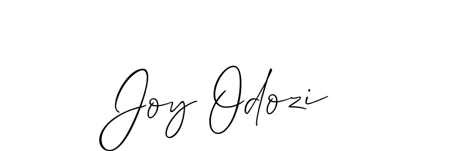 You should practise on your own different ways (Allison_Script) to write your name (Joy Odozi) in signature. don't let someone else do it for you. Joy Odozi signature style 2 images and pictures png