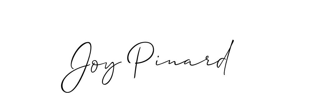 Also we have Joy Pinard name is the best signature style. Create professional handwritten signature collection using Allison_Script autograph style. Joy Pinard signature style 2 images and pictures png