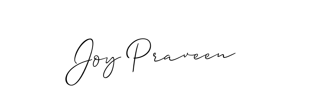 Make a beautiful signature design for name Joy Praveen. With this signature (Allison_Script) style, you can create a handwritten signature for free. Joy Praveen signature style 2 images and pictures png