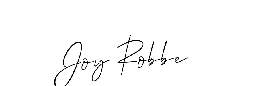 Make a beautiful signature design for name Joy Robbe. With this signature (Allison_Script) style, you can create a handwritten signature for free. Joy Robbe signature style 2 images and pictures png