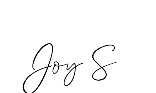 Similarly Allison_Script is the best handwritten signature design. Signature creator online .You can use it as an online autograph creator for name Joy S. Joy S signature style 2 images and pictures png