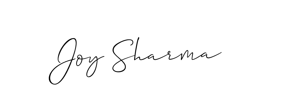 You should practise on your own different ways (Allison_Script) to write your name (Joy Sharma) in signature. don't let someone else do it for you. Joy Sharma signature style 2 images and pictures png